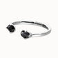 Uno de 50 “Ser Deslumbrante” (be stunning) Bangle Bracelet- Silver/Black