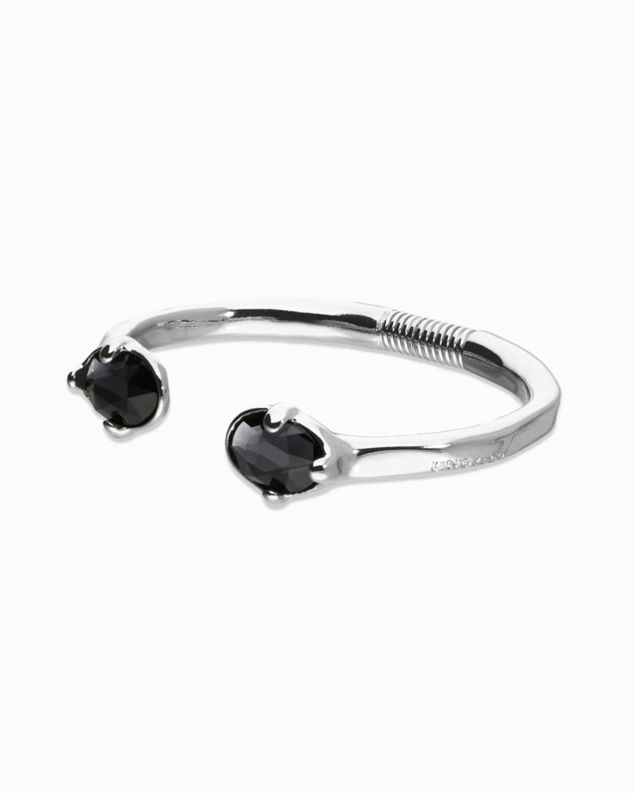 Uno de 50 “Ser Deslumbrante” (be stunning) Bangle Bracelet- Silver/Black