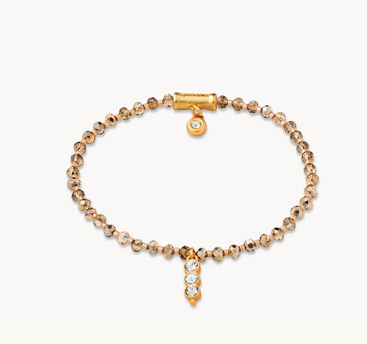 Spartina 449 Twinkle Stretch Bracelet-Rose Sparkle/Gem