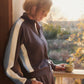 Spanx AirEssentials® Colorblock Track Jacket - Dark Cacao/Powder
