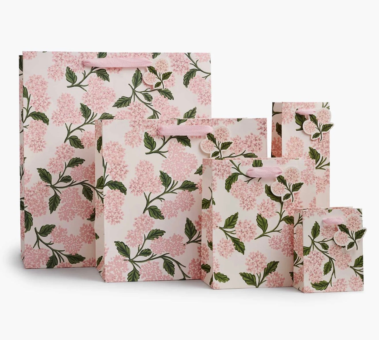 Rifle Paper Co. "Pink Hydrangea" Gift Bag-4 Sizes