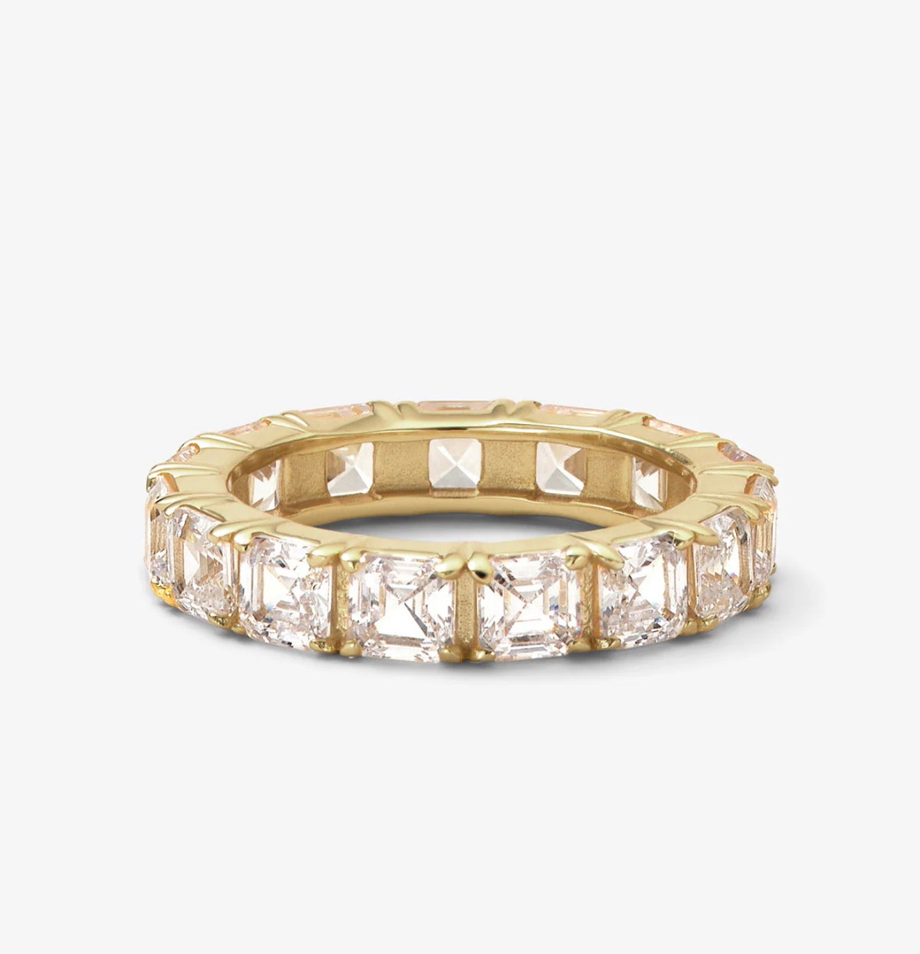 Melinda Maria “Lil’ Queen’s” Ring- Gold/White