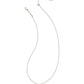 Kendra Scott Dira Crystal Pendant Necklace-Silver White Crystal