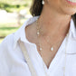 Natalie Wood Designs "Adorned" Pearl Drop Necklace-Gold