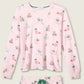 PJ Salvage "Peace & Pawlidays" Dog Print L/S Top
