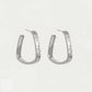 Dean Davidson Nomad Mini Square Hoops - Silver