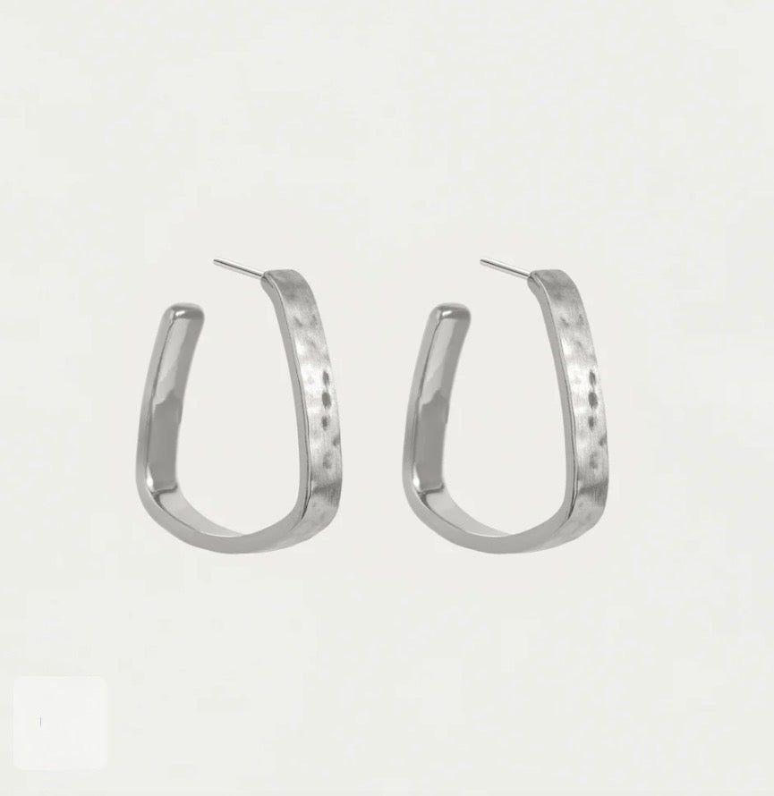Dean Davidson Nomad Mini Square Hoops - Silver