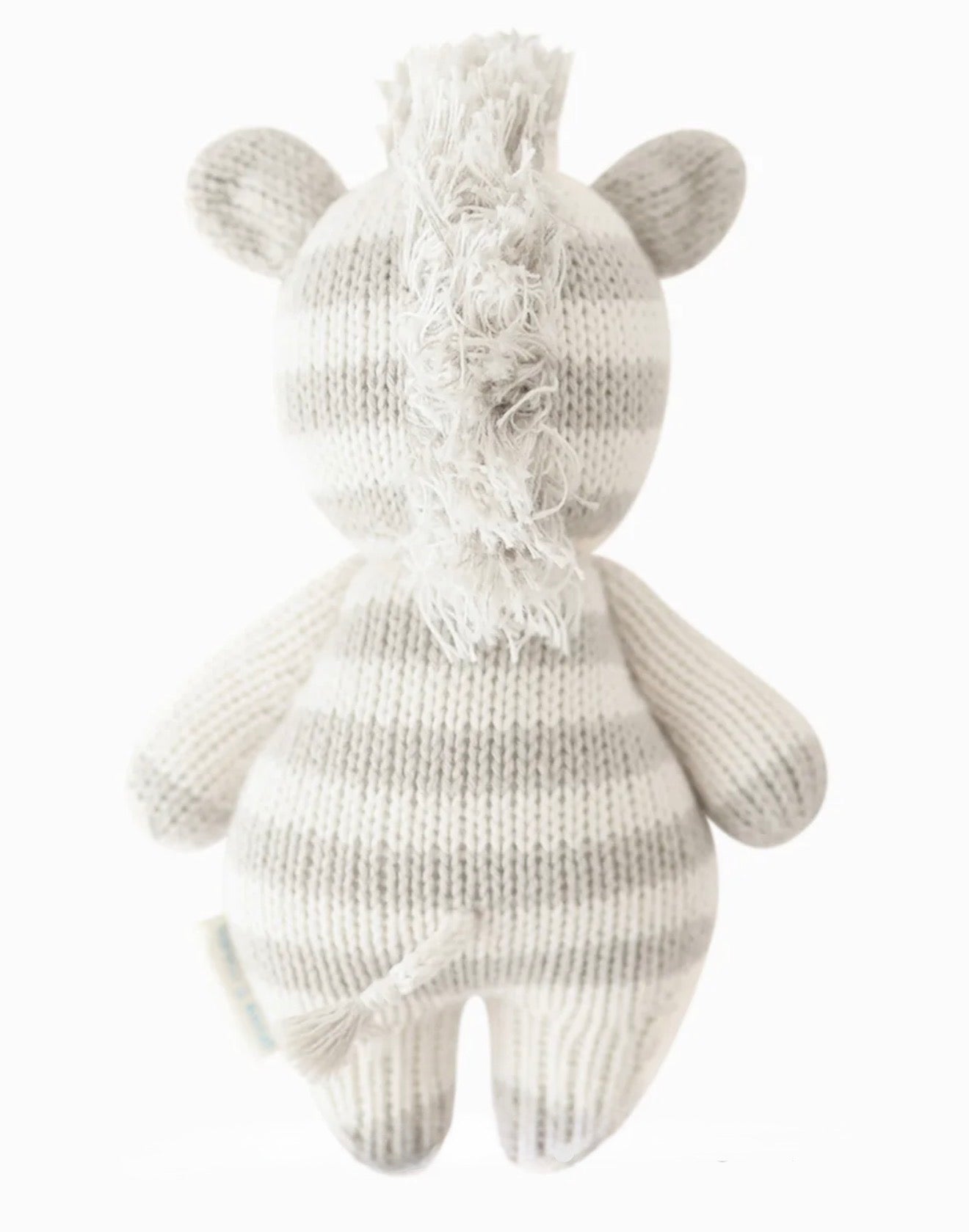 Cuddle + Kind “Baby Zebra” -Grey/White