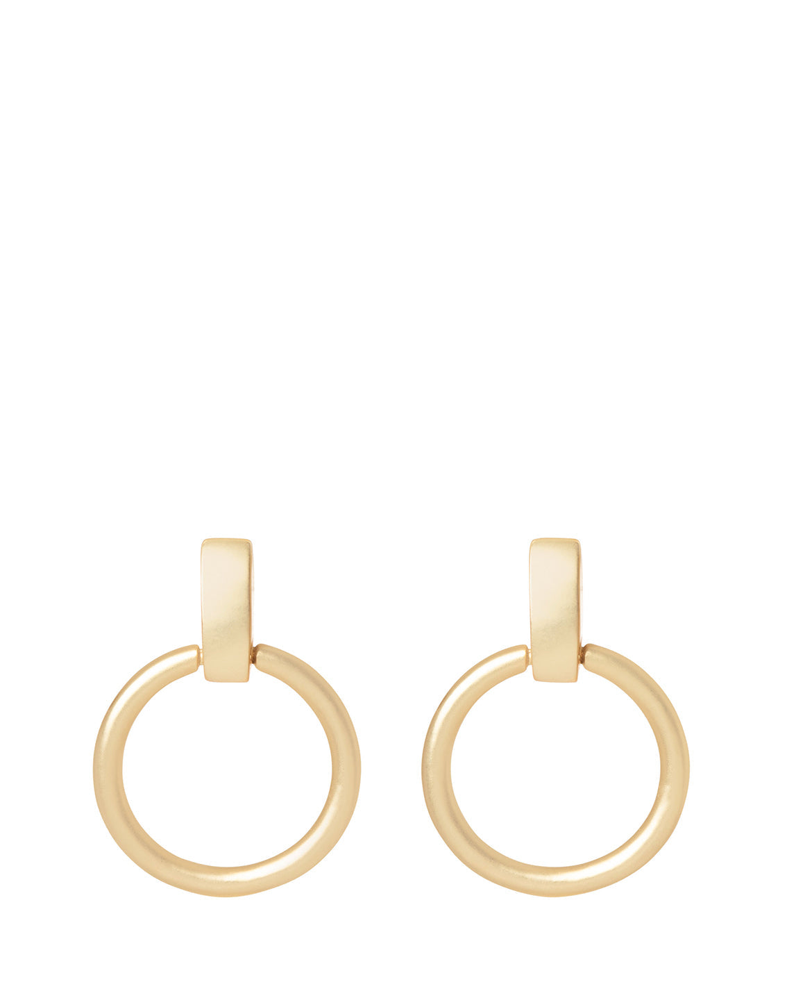 Spartina 449 Simple Ring Earrings-Gold