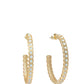 Spartina 449 Chambers Hoop Earrings-White Opal