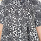 THML "Miranda" Flower Print S/S Dress- Black/White