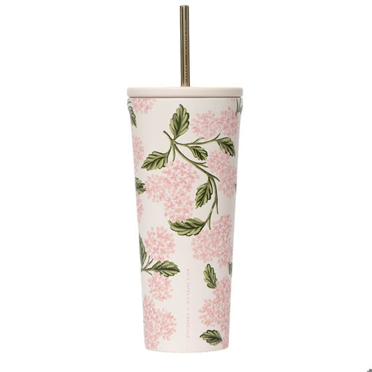 Corkcicle x Rifle Paper Co. “Pink Hydrangea”- 24oz Cold Cup