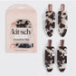 Kitsch Creaseless Hair Clip 4-Piece Set-Black Terrazzo