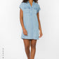 Velvet Heart "Starla" S/S Popover Dress-Malibu