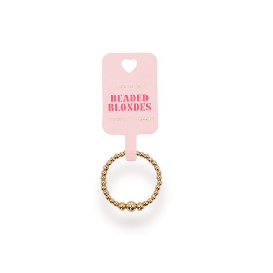 Beaded Blondes "Sutton" Ring-Gold