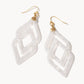 Spartina 449 Deco Drama Earrings-White Shimmer