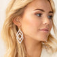 Spartina 449 Deco Drama Earrings-White Shimmer