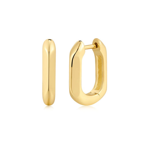 LeMel “Piper” Paperclip Huggie-Gold