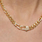 Melinda Maria “Knot Figaro” Chain Necklace-Gold