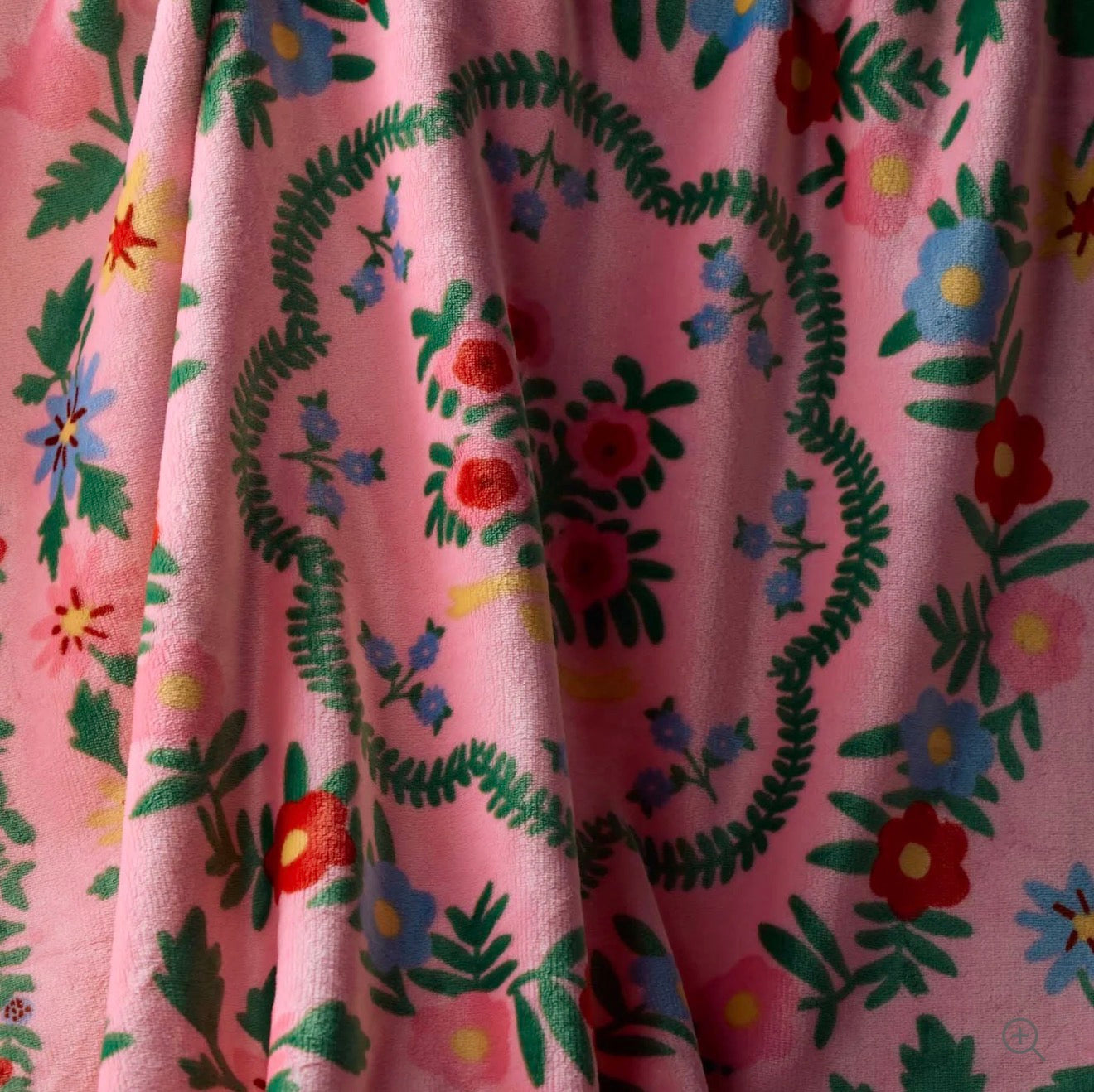 Rifle Paper Co. "Rosette" Fleece Blanket