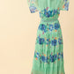 Hale Bob “Angie” Chiffon Maxi Dress-Mint
