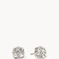 Spartina 449 Sea La Vie Stud Earrings- Blessed/Crystal Clover-Silver