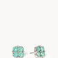 Spartina 449 Sea La Vie Stud Earring-Blessed/Sea Foam Clover-Silver