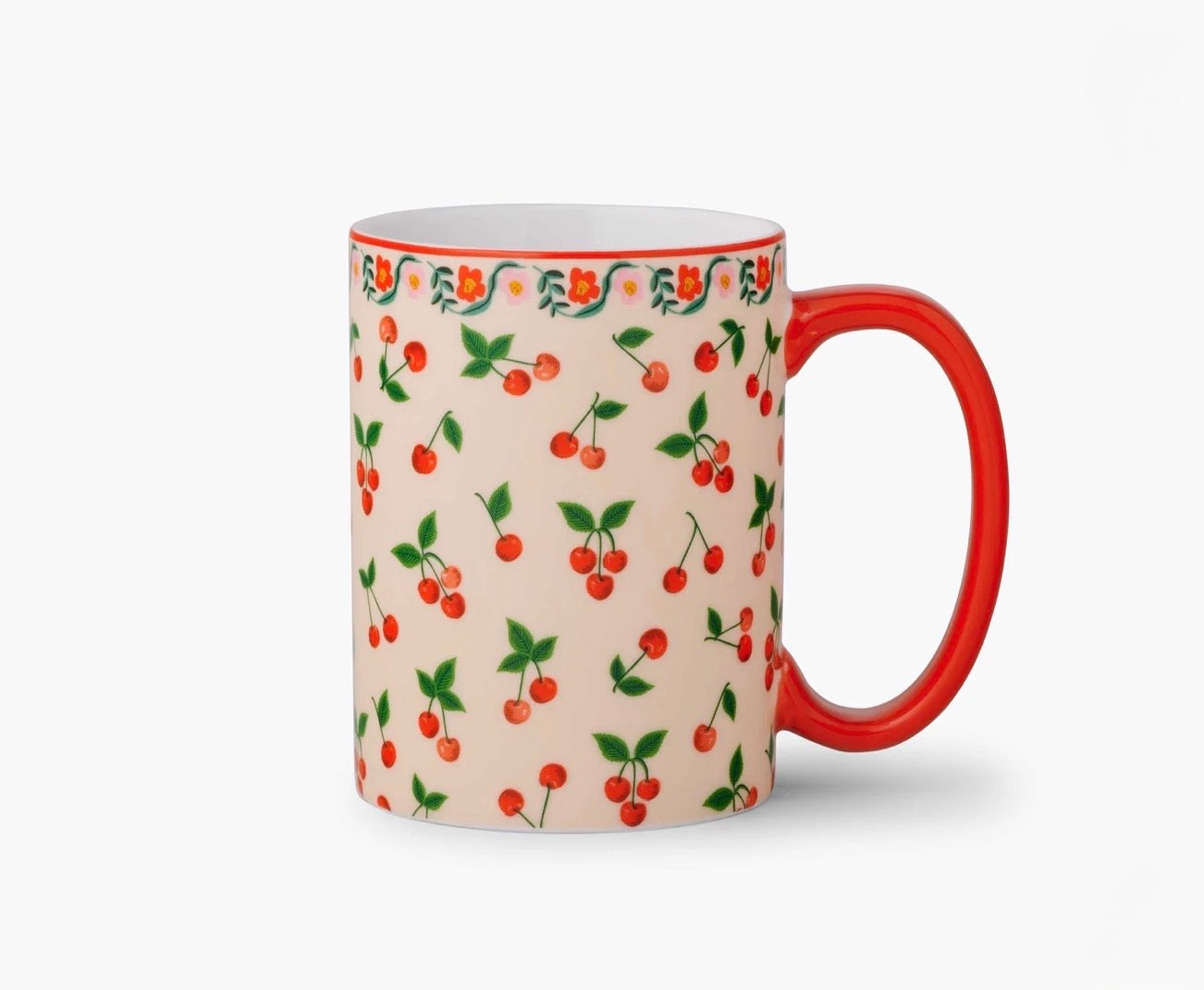 Rifle Paper Co. "Cherries" Porcelain Mug