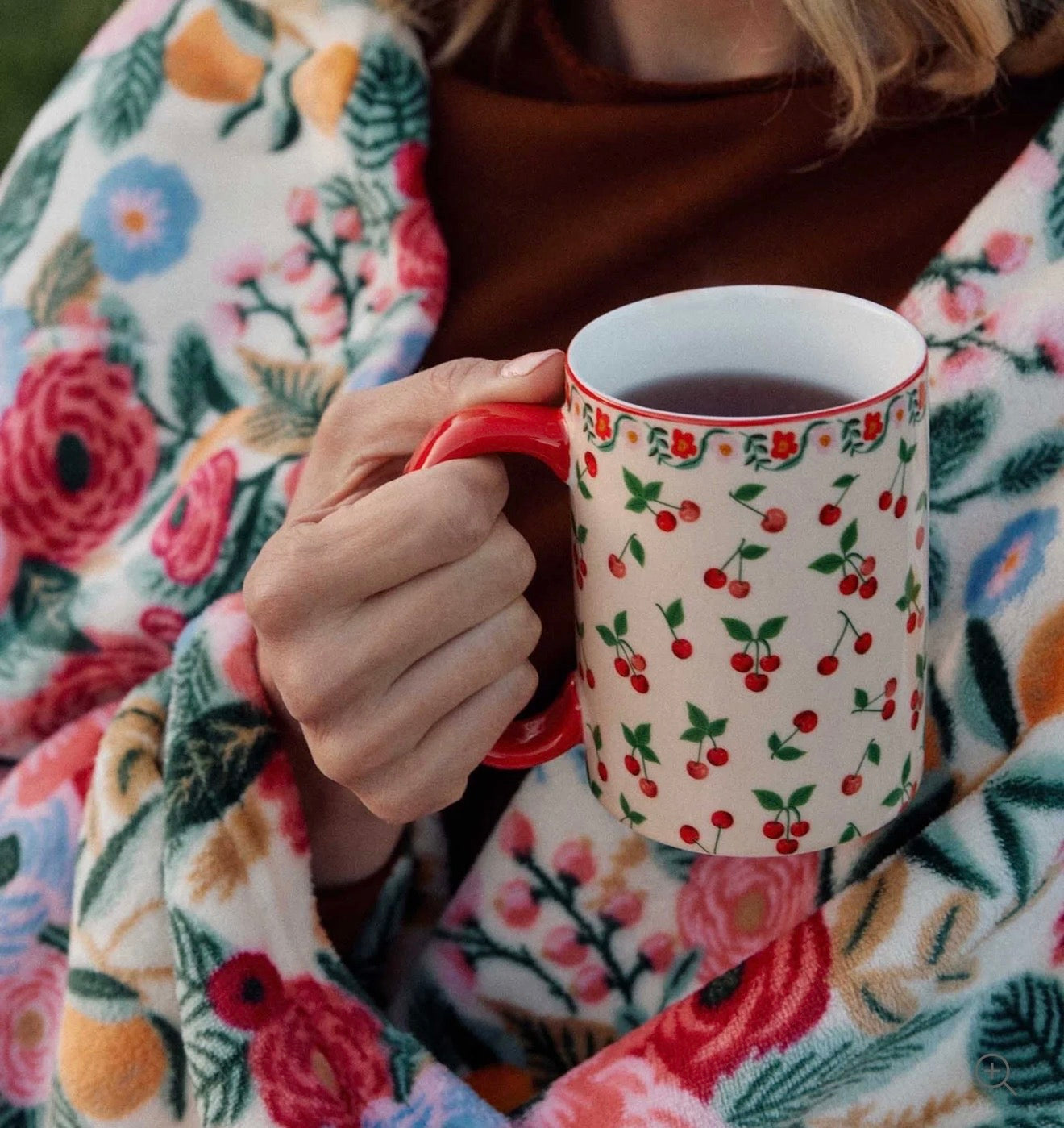 Rifle Paper Co. "Cherries" Porcelain Mug