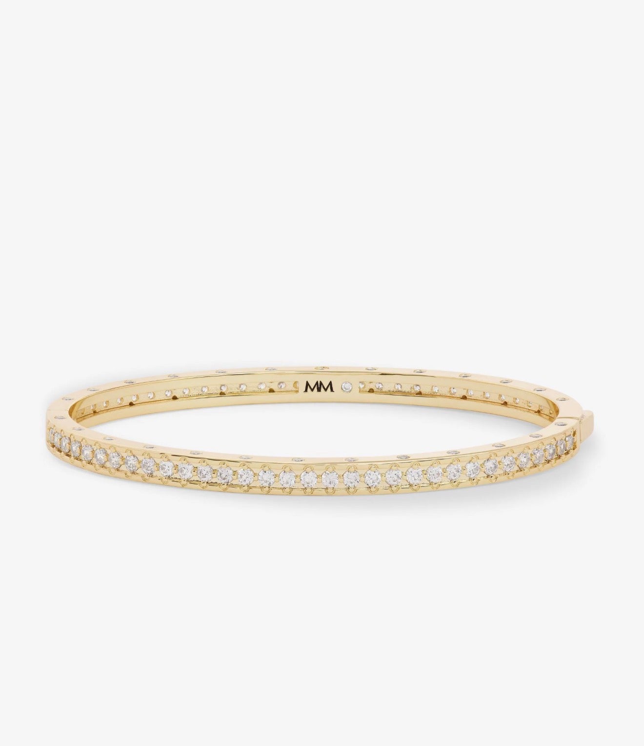 Melinda Maria “Ashley” Pavé Cuff-Gold/White