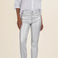 Kut From The Kloth “Charlize” Coated High Rise Cigarette Leg - Silver