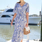 Spartina 449 "Adella" Midi Dress-Flagler Pods Blue