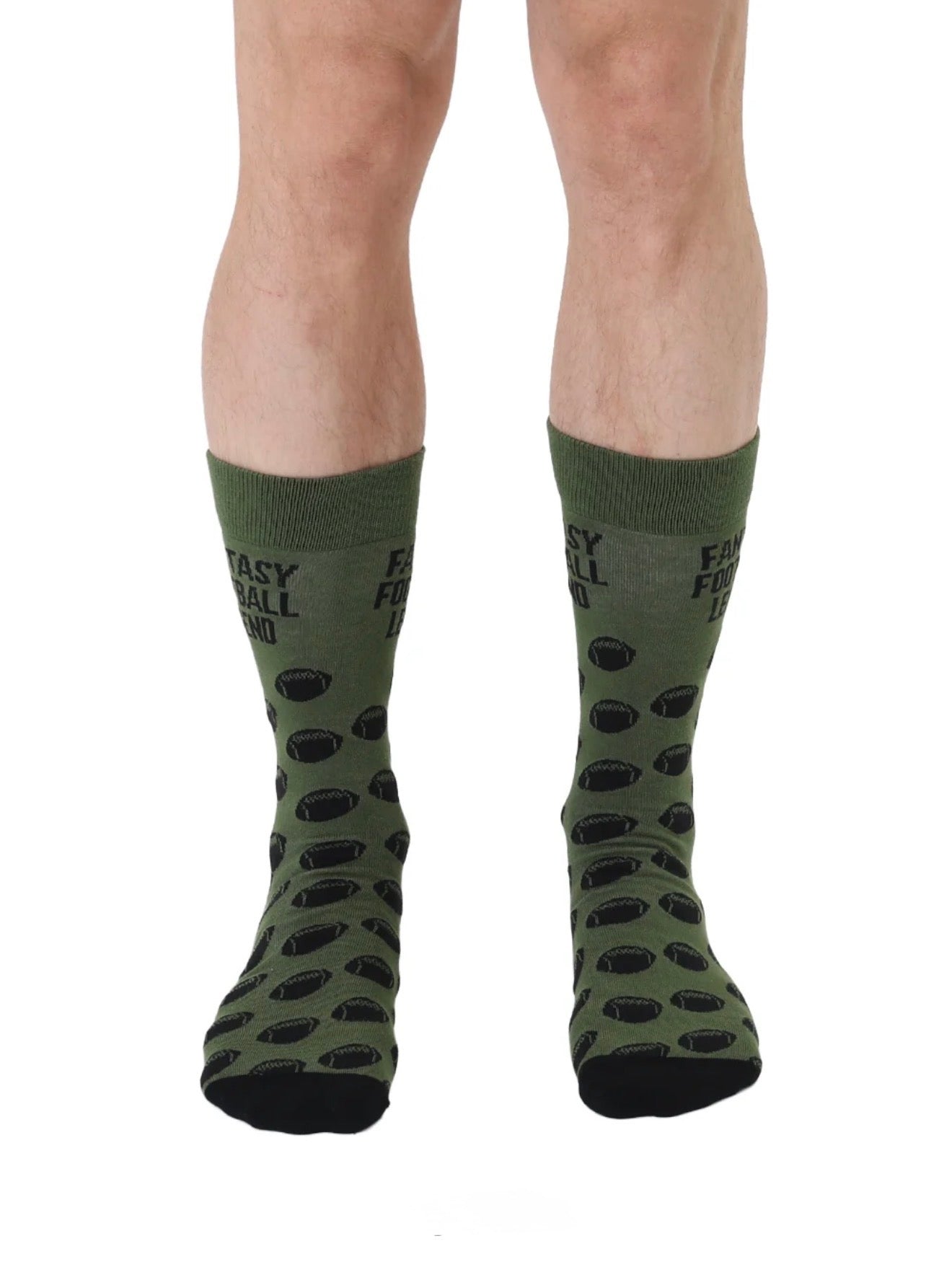 Living Royal Men's Bamboo Crew Socks-Football Legend
