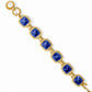 Julie Vos “Sahara” Stone Bracelet-Gold/Iridescent Sapphire Blue
