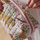 Printfresh "Bagheera" Quilted Pouch-Blush