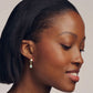 Kendra Scott Mini Ellie Wide Huggie-Gold/Blue Lab Grown Opal