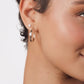 Melinda Maria “She’s on Point” Lasso Hoops-Gold/White