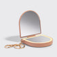 Kitsch Compact Mirror Keychain-Terracotta