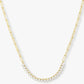 Melinda Maria “Not Your Basic Samantha” Tennis Necklace Gold/White