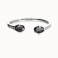 Uno de 50 “Ser Deslumbrante” (be stunning) Bangle Bracelet- Silver/Black