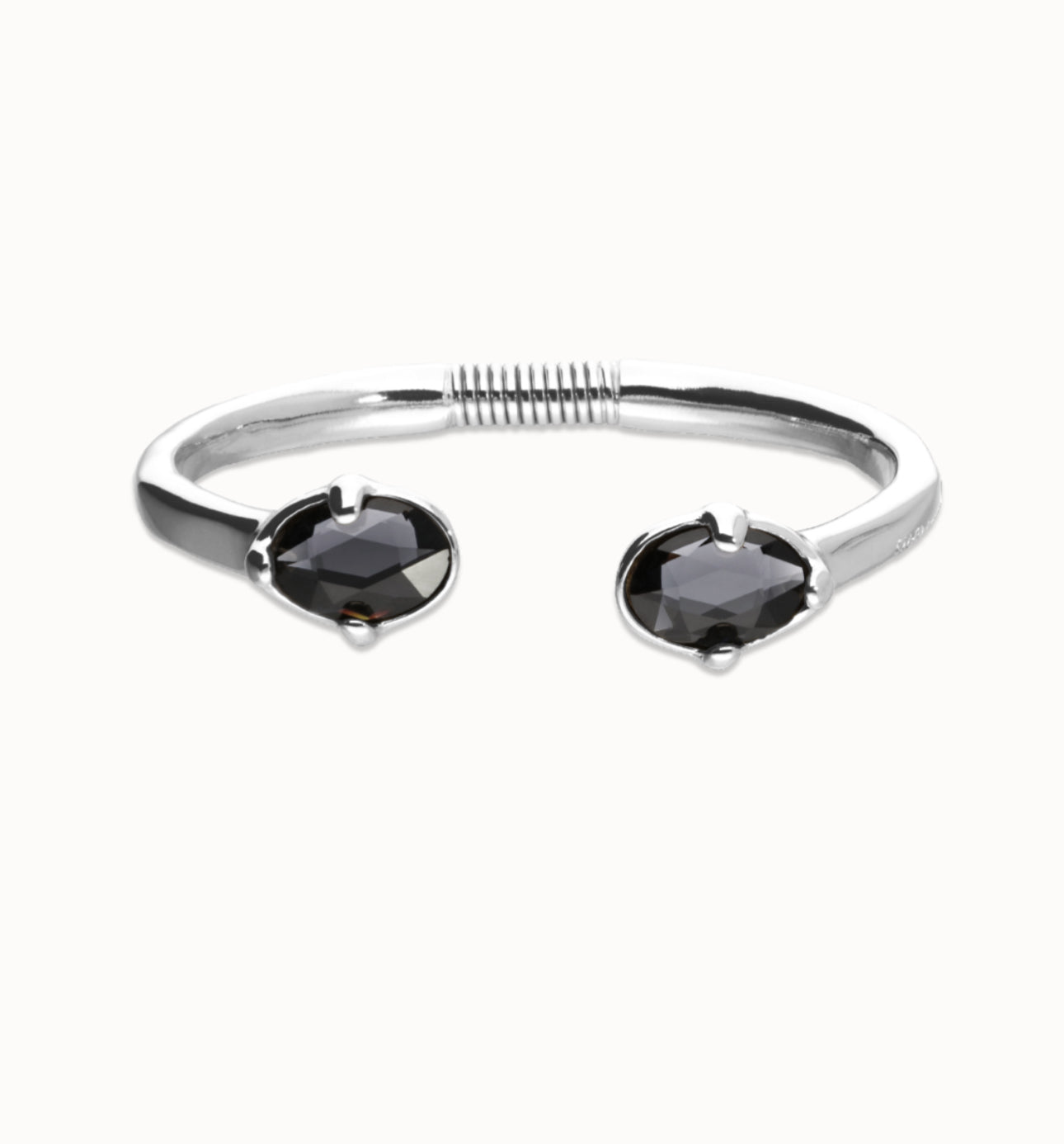Uno de 50 “Ser Deslumbrante” (be stunning) Bangle Bracelet- Silver/Black