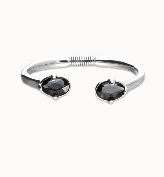 Uno de 50 “Ser Deslumbrante” (be stunning) Bangle Bracelet- Silver/Black