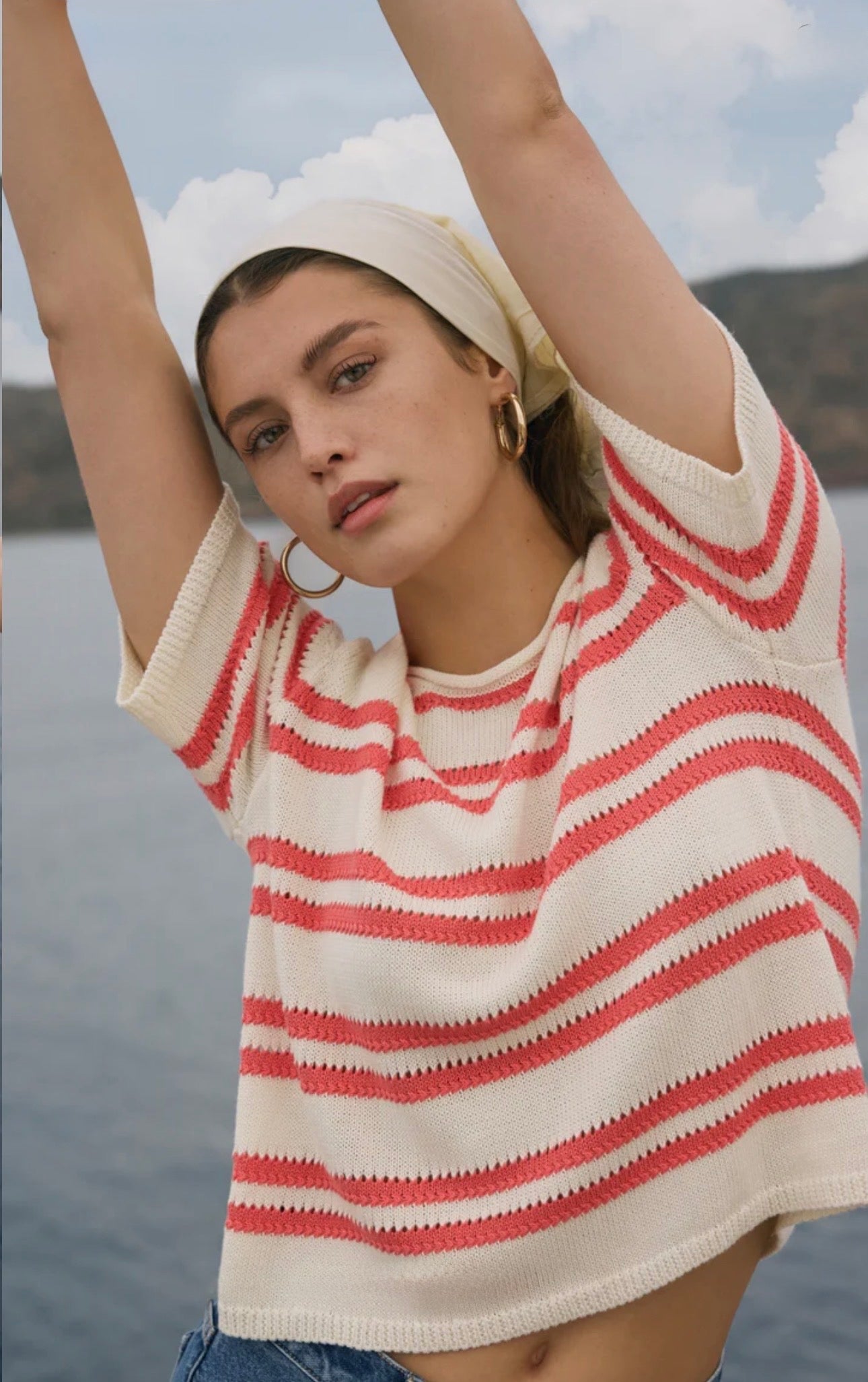 Z Supply Prado Stripe Sweater Tee-Gelato