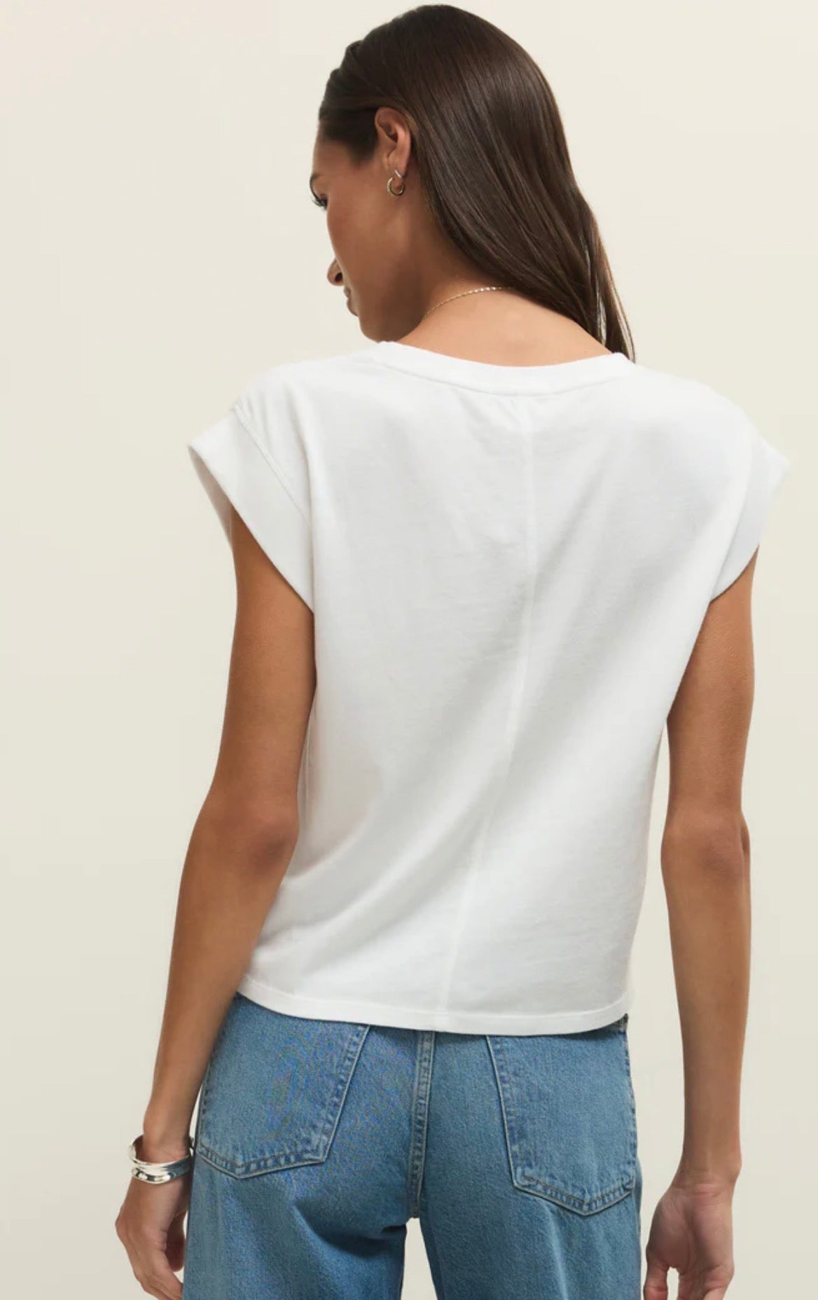 Z Supply Camino Jersey Top- White