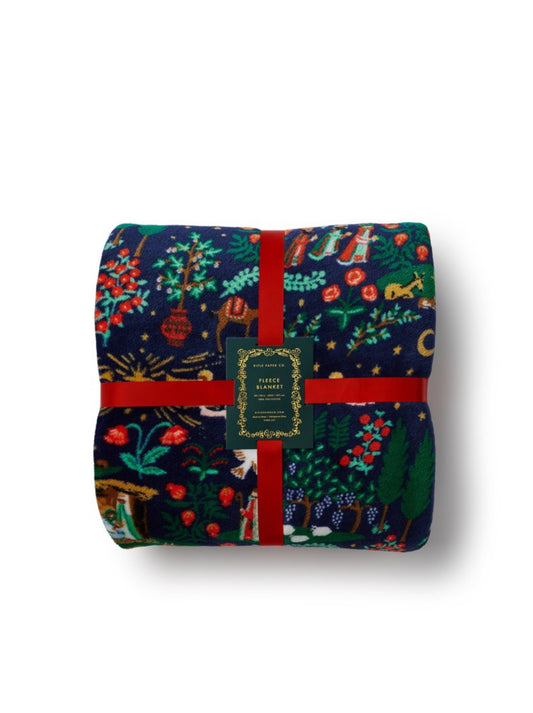 Rifle Paper Co. "Nativity" Fleece Blanket