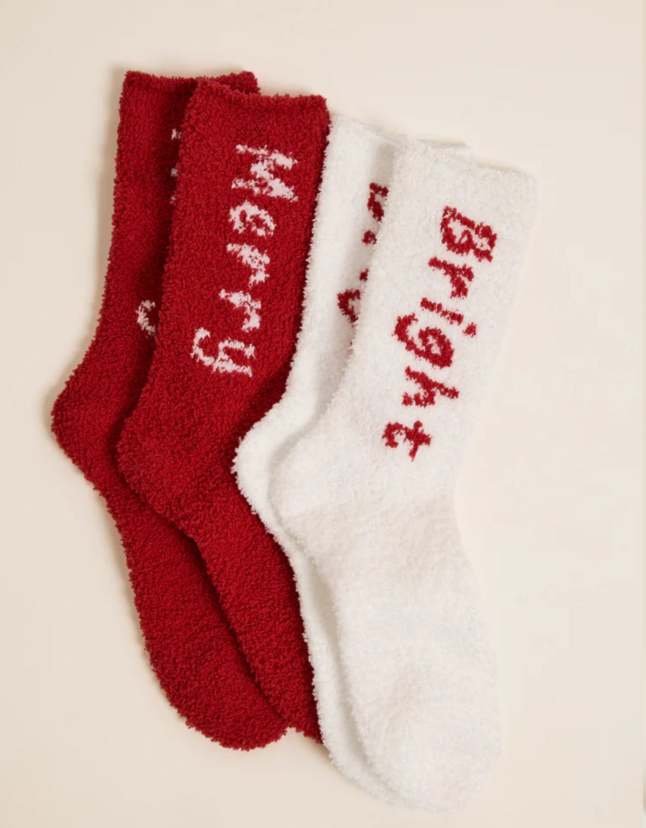 Z Supply Bright & Merry 2 Pack Socks-Haute Red