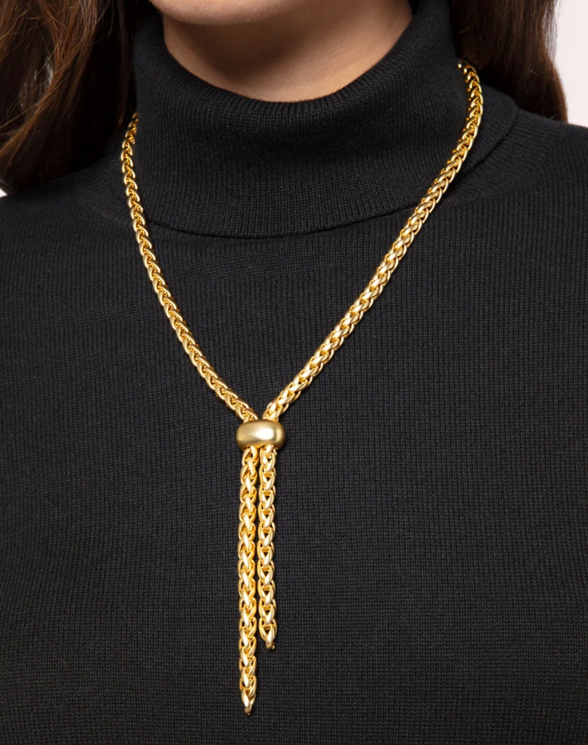 Spartina 449 Goddess Lariat Necklace 18"-Gold
