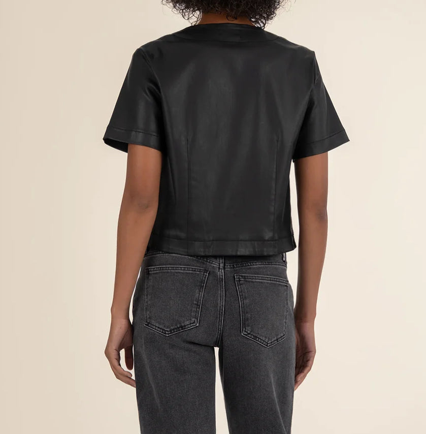 Kut from the Kloth "Esmeray" Crew Neck Top-Black