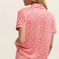 Z Supply Gingham PJ Top - Kiss Me Red
