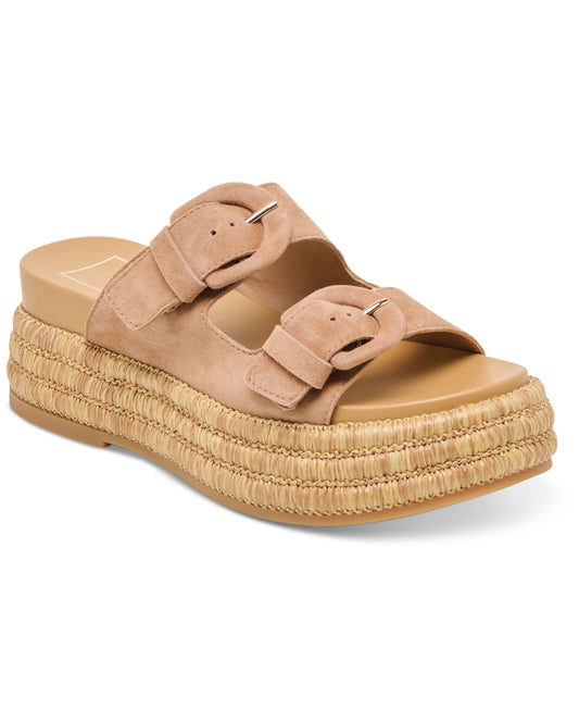 Dolce Vita "Witny" Woven Raffia Sandal-Toffee